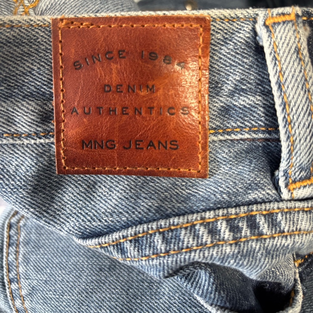 🚨3X$30🚨 Mango Blue Straight Leg Jeans Classic Style - Picture 7 of 13